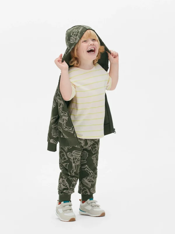 Primark Graphic Drawstring Joggers Olive Outlet