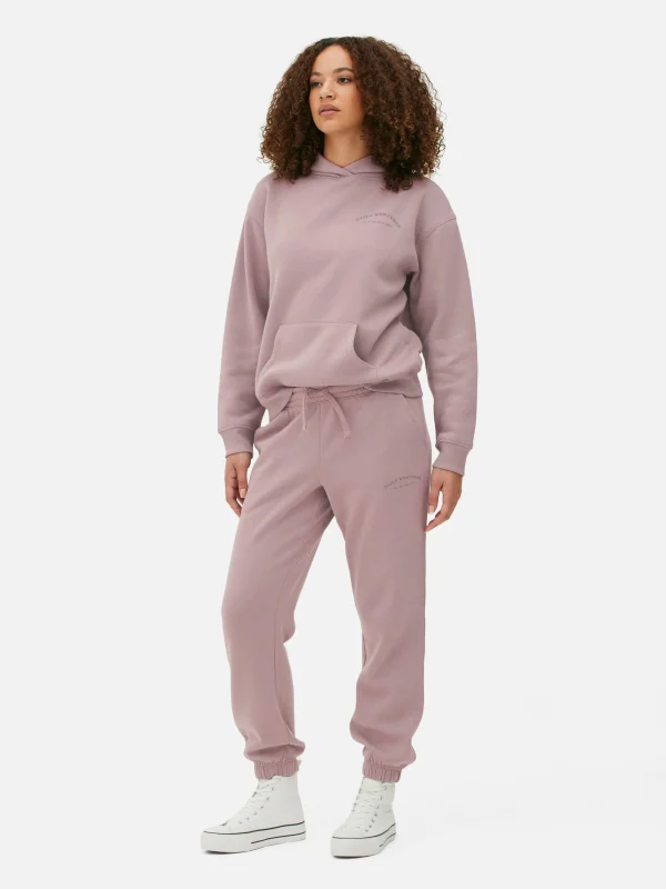 Primark Graphic Drawstring Joggers Fig New