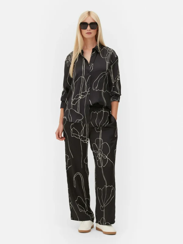 Primark Graphic Print Shirt Black Outlet