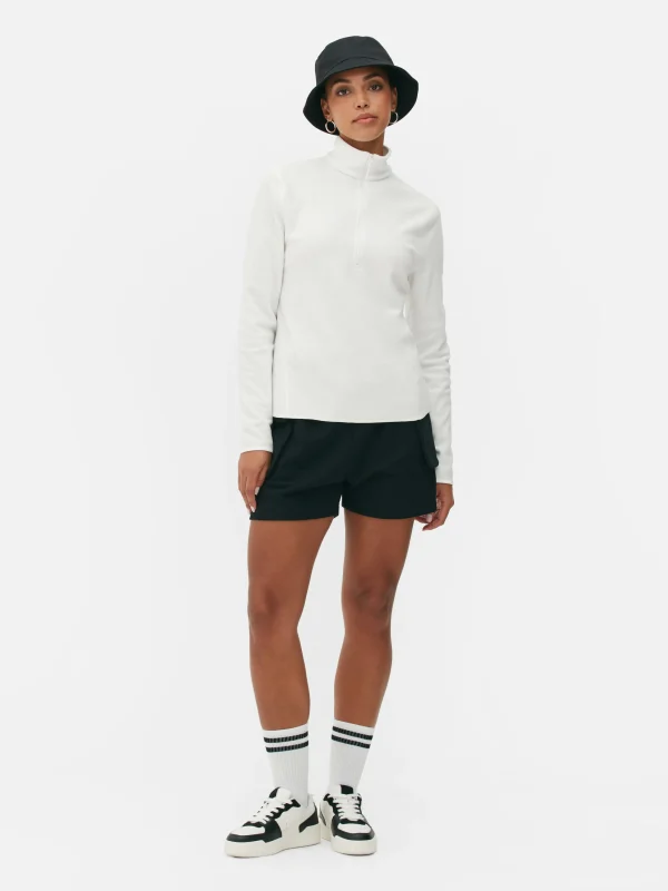 Primark Half Zip Fleece Pullover Cream Online