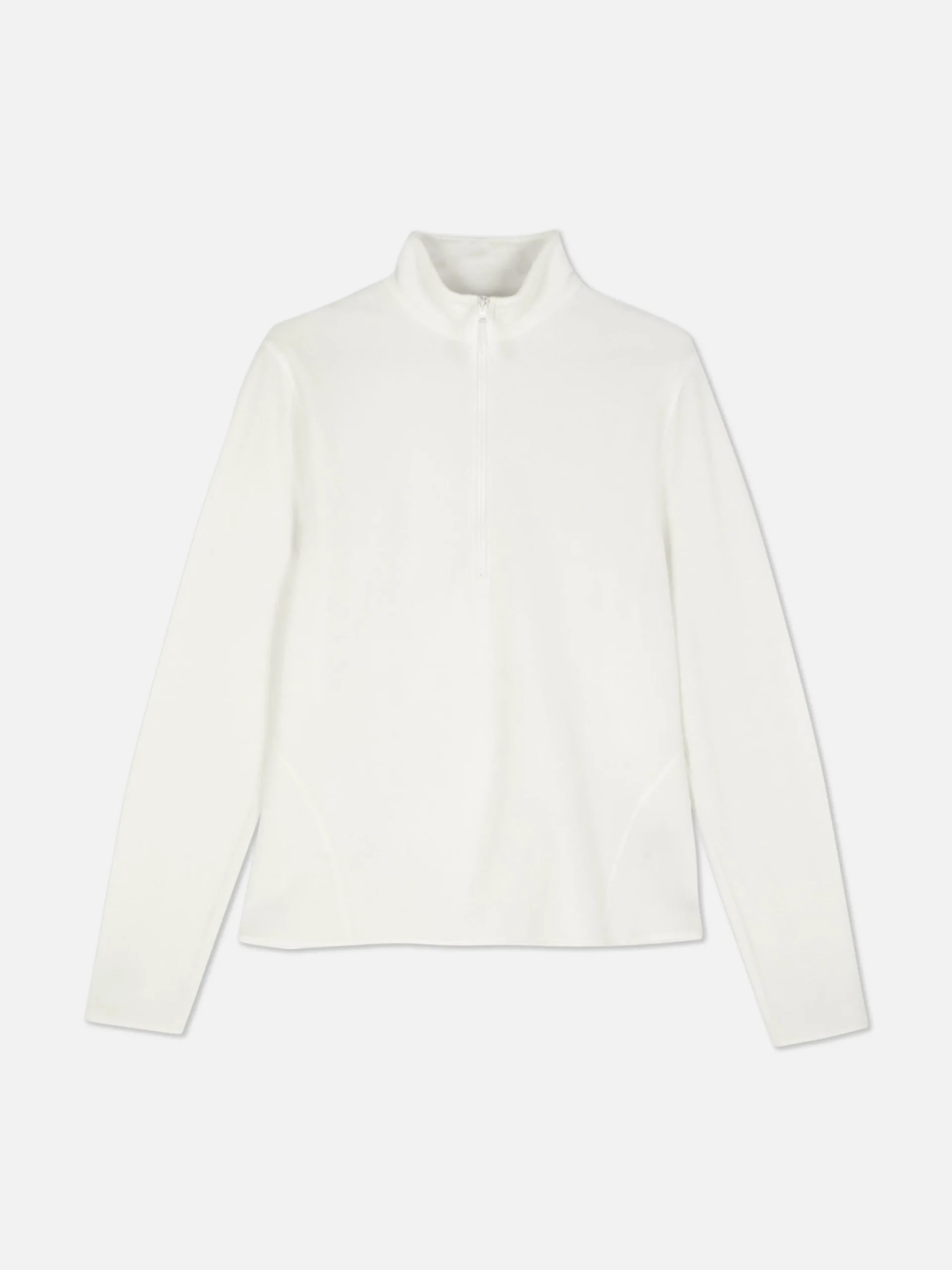 Primark Half Zip Fleece Pullover Cream Online