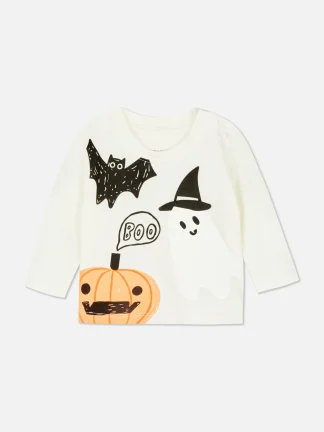 Primark Halloween Long Sleeve T-Shirt White Best