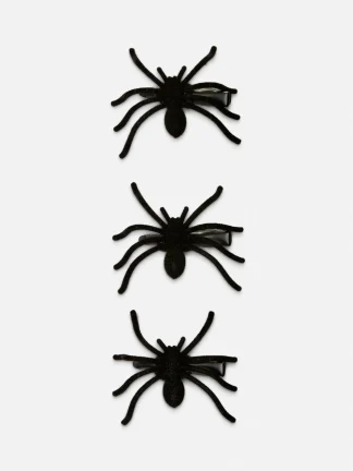 Primark Halloween Spider Hair Clips Black Store