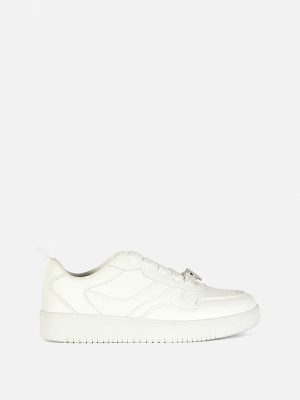 Primark Heart Charm Chunky Low Tops White Online