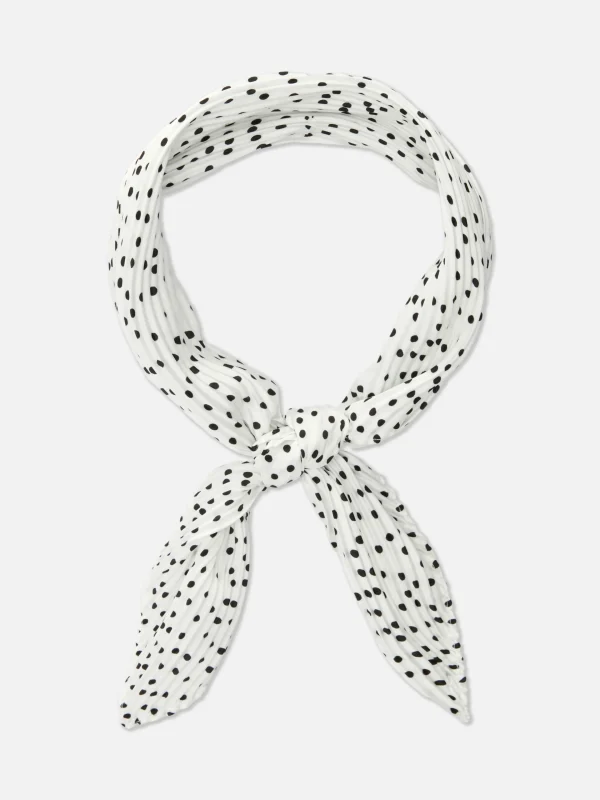 Primark Heart Print Scarf White Sale