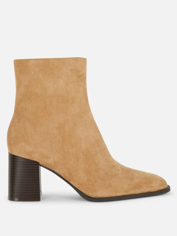 Primark Heeled Ankle Boots Sand Discount