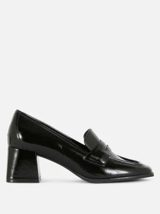 Primark Heeled Loafers Black Online