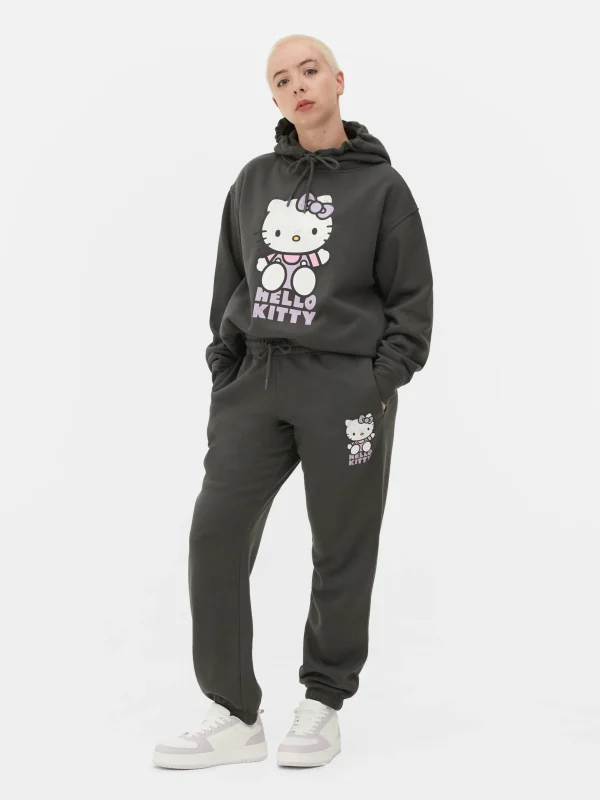 Primark Hello Kitty Cuffed Joggers Charcoal Flash Sale
