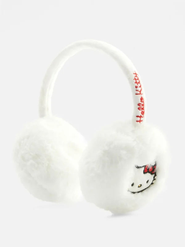 Primark Hello Kitty Fluffy Earmuffs White Hot