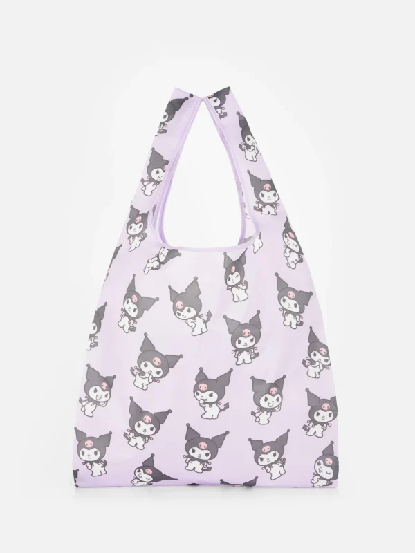 Primark Hello Kitty Kuromi Foldaway Bag Lilac Discount