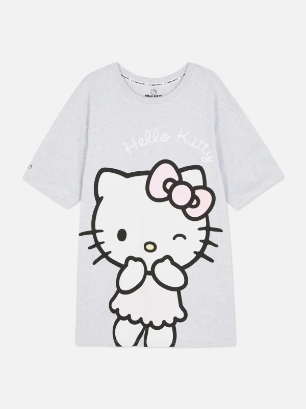 Primark Hello Kitty Oversized Sleep Tee Gray Heather Cheap