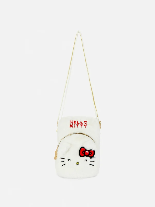 Primark Hello Kitty Plush Phone Holder Bag White Cheap
