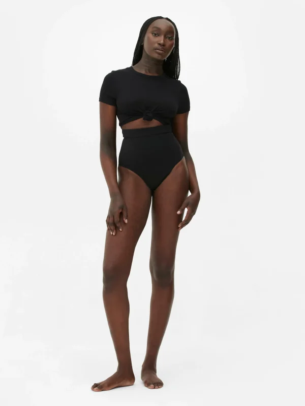Primark High Waist Seamless Shapewear Thong Black Fashion