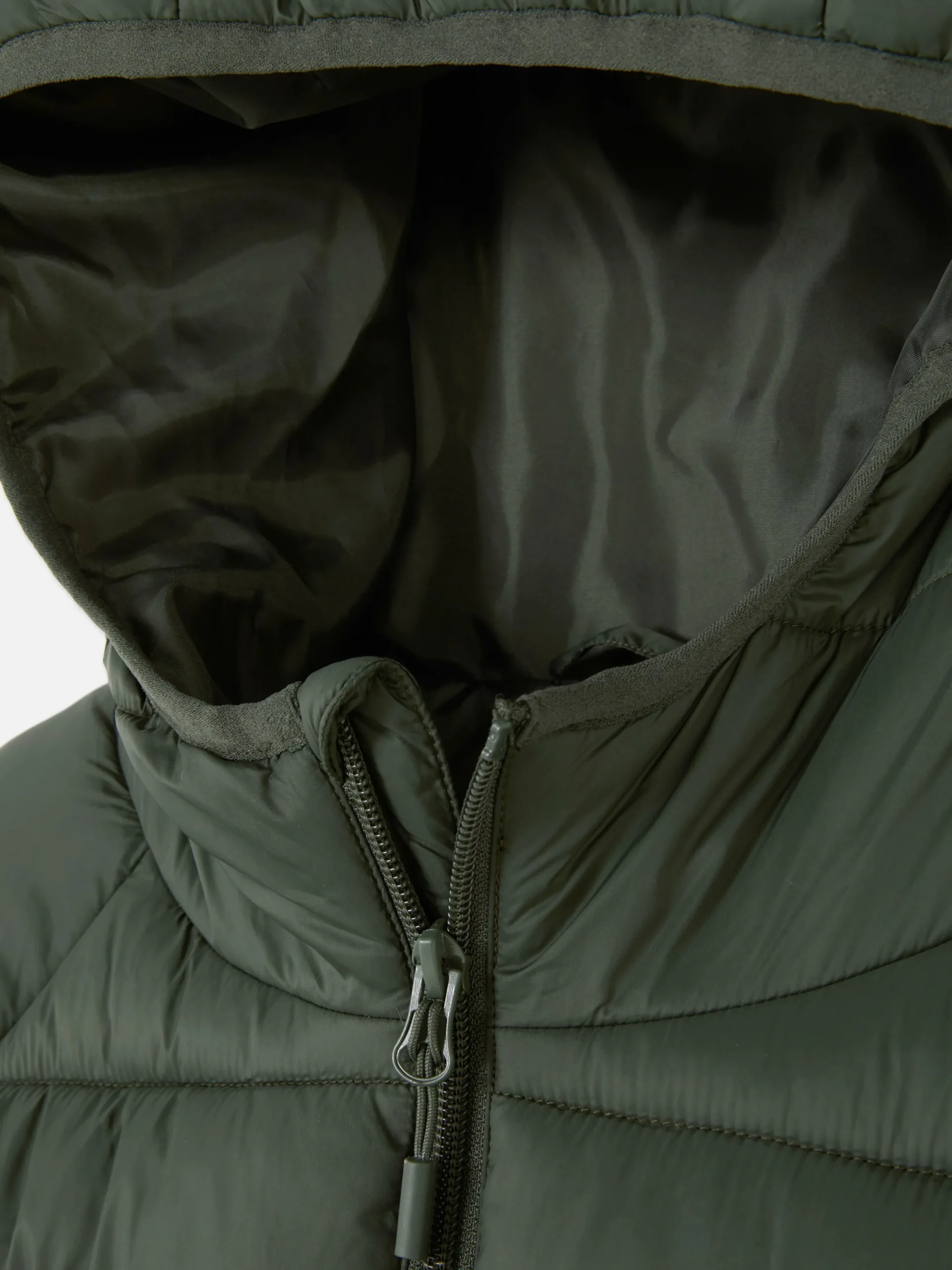 Primark Hooded Puffer Jacket Olive Outlet
