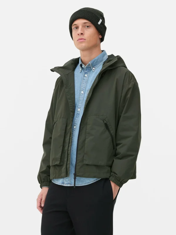Primark Hooded Windbreaker Jacket Green Best