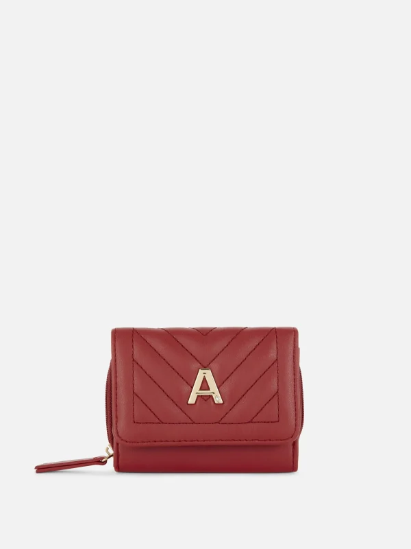 Primark Initial Quilted Purse Red Fashion