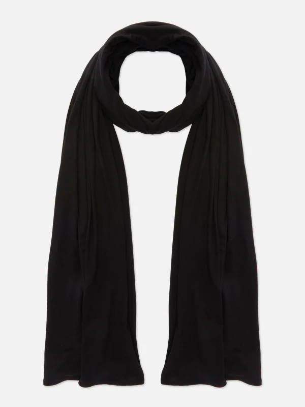 Primark Jersey Scarf Black Clearance
