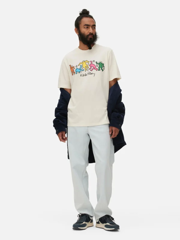 Primark Keith Haring Untitled (Dance) T-Shirt Ivory Online