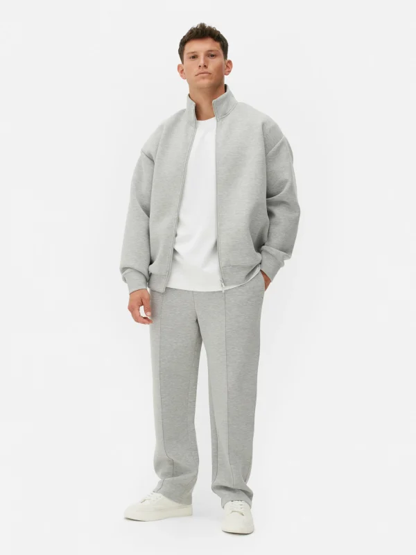 Primark Kem Funnel Neck Zip Sweatshirt Gray Heather Clearance