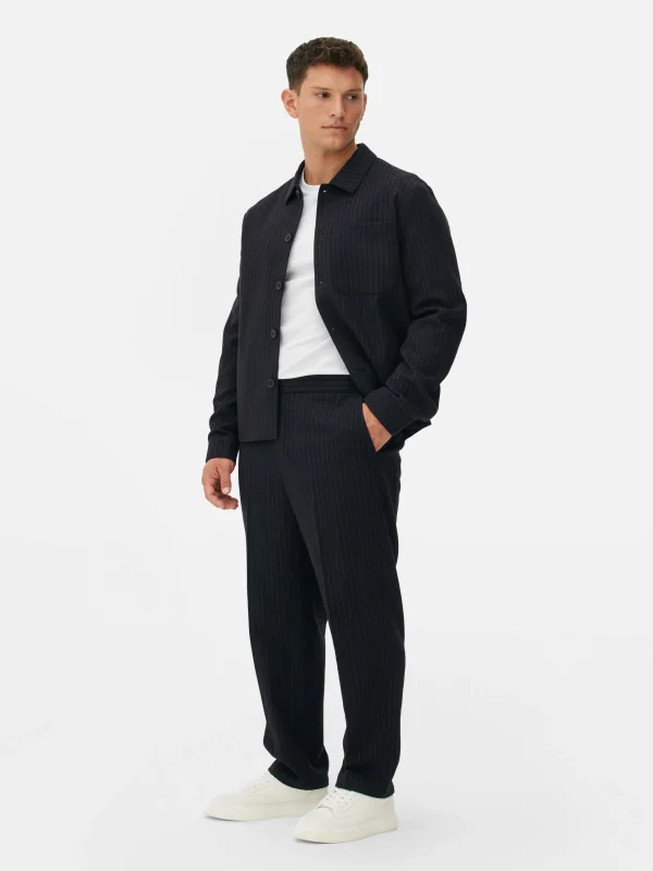 Primark Kem Pinstripe Pants Navy Shop