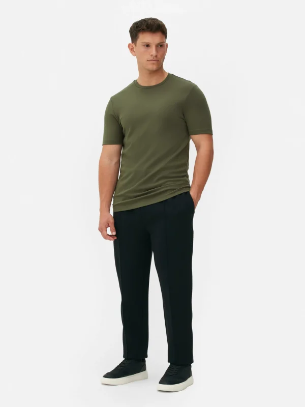 Primark Kem Slim Fit T-Shirt Olive Cheap