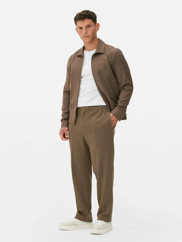 Primark Kem Textured Pants Brown Shop