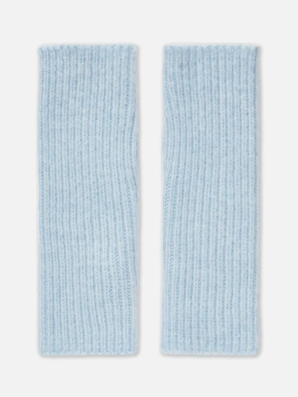 Primark Knitted Wrist Warmers Blue Sale