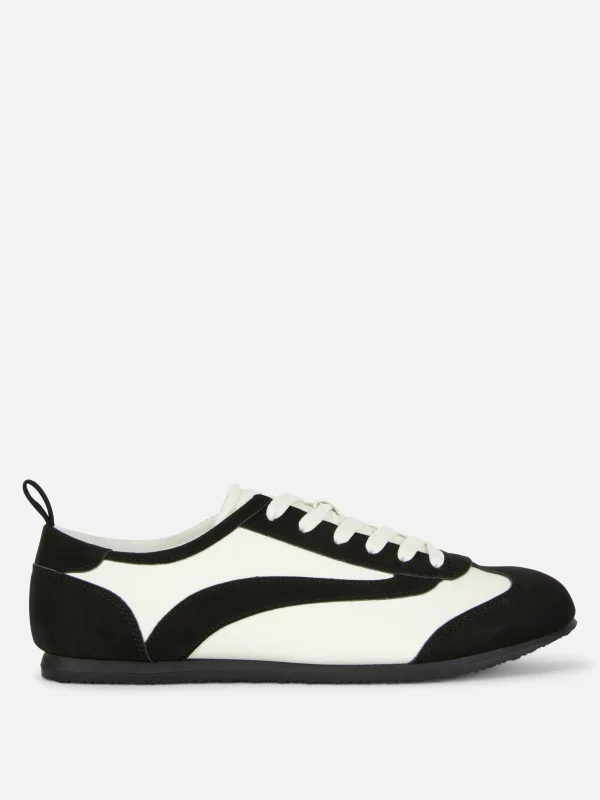 Primark Lace-Up Low Tops Black Hot