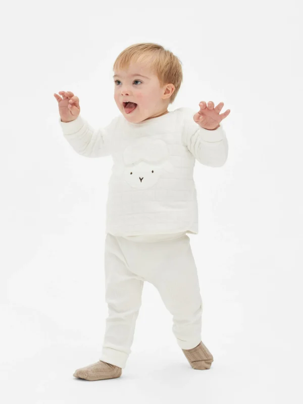 Primark Lamb Sweatshirt And Leggings Ivory Shop