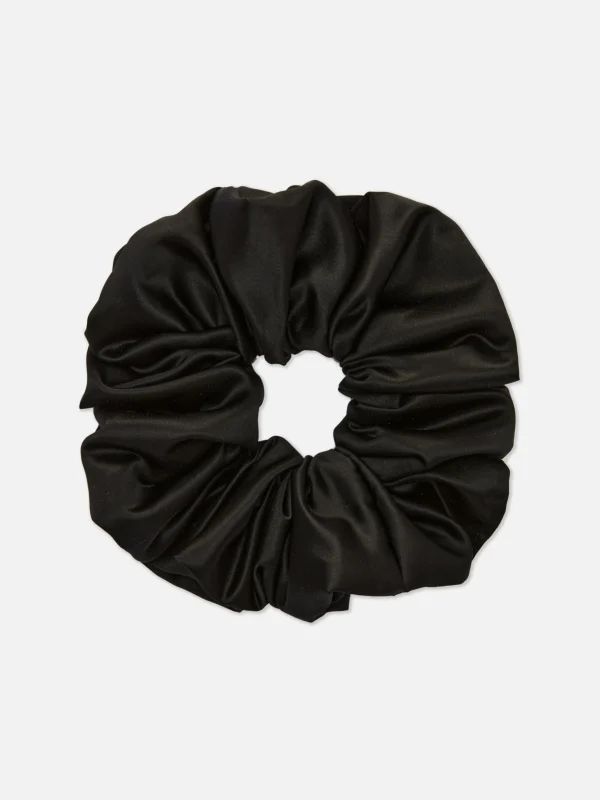 Primark Large Satin Scrunchie Black New