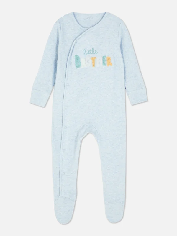 Primark Little Brother Embroidered Sleeper Blue Best