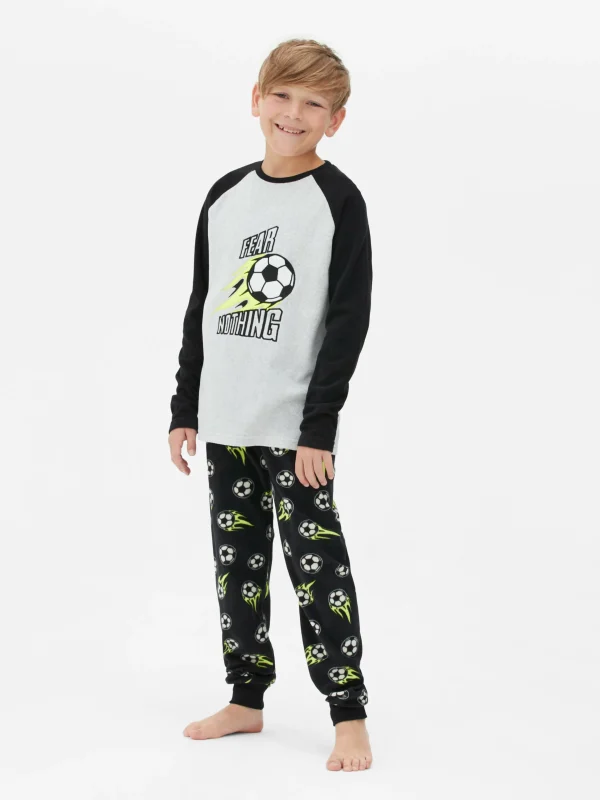 Primark Long Football Pajamas Gray Discount