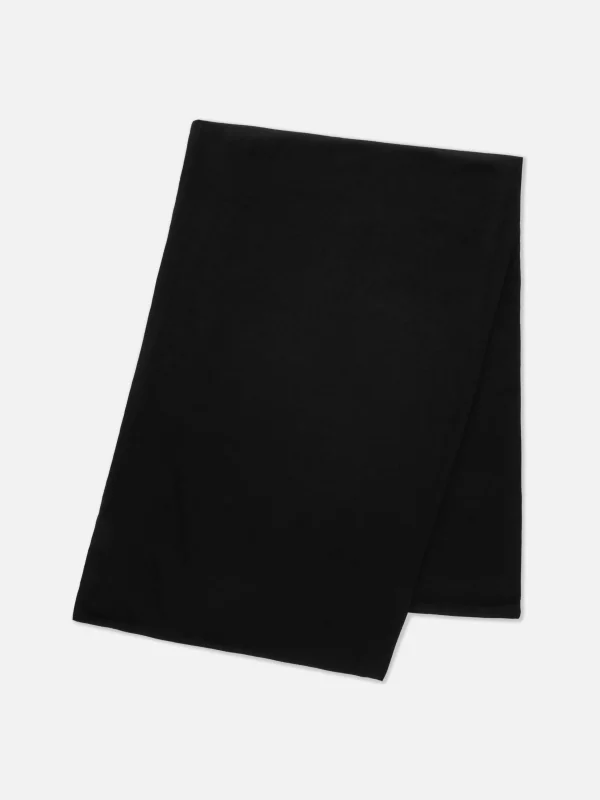 Primark Long Jersey Knit Scarf Black Clearance