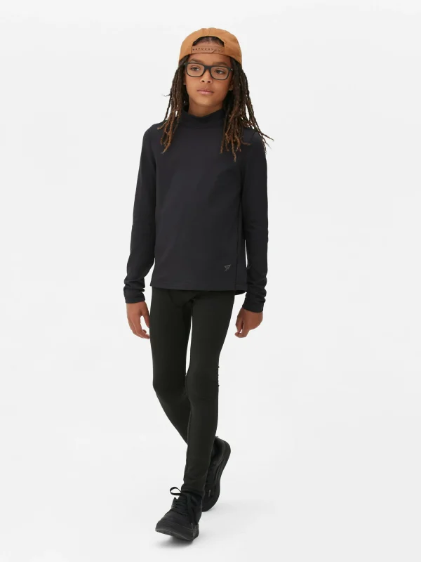 Primark Long Sleeve Base Layer Top Black Discount