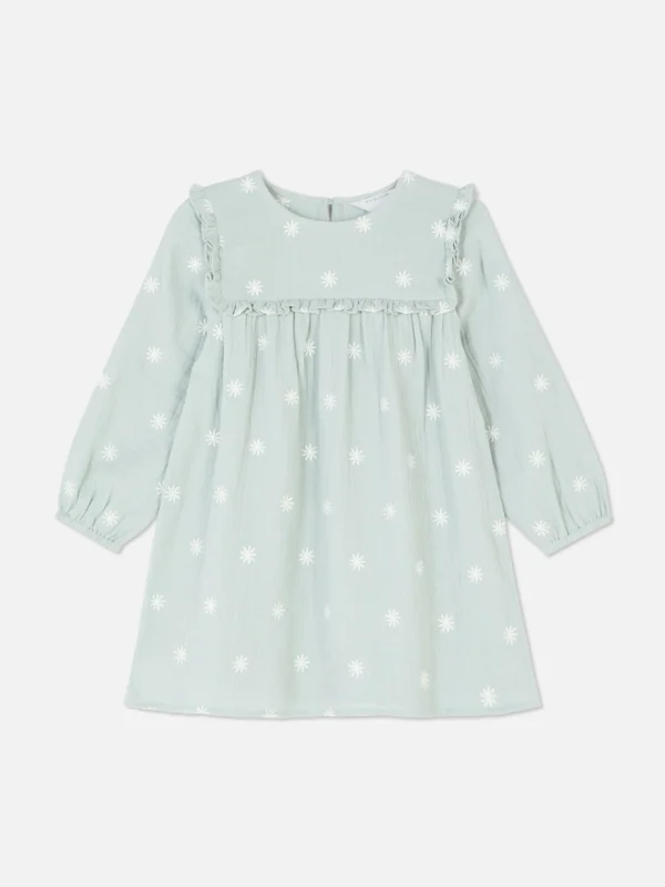 Primark Long Sleeve Smock Dress Mint Discount