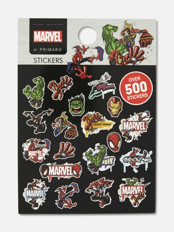 Primark Marvel Avengers 500 Sticker Set Red Cheap