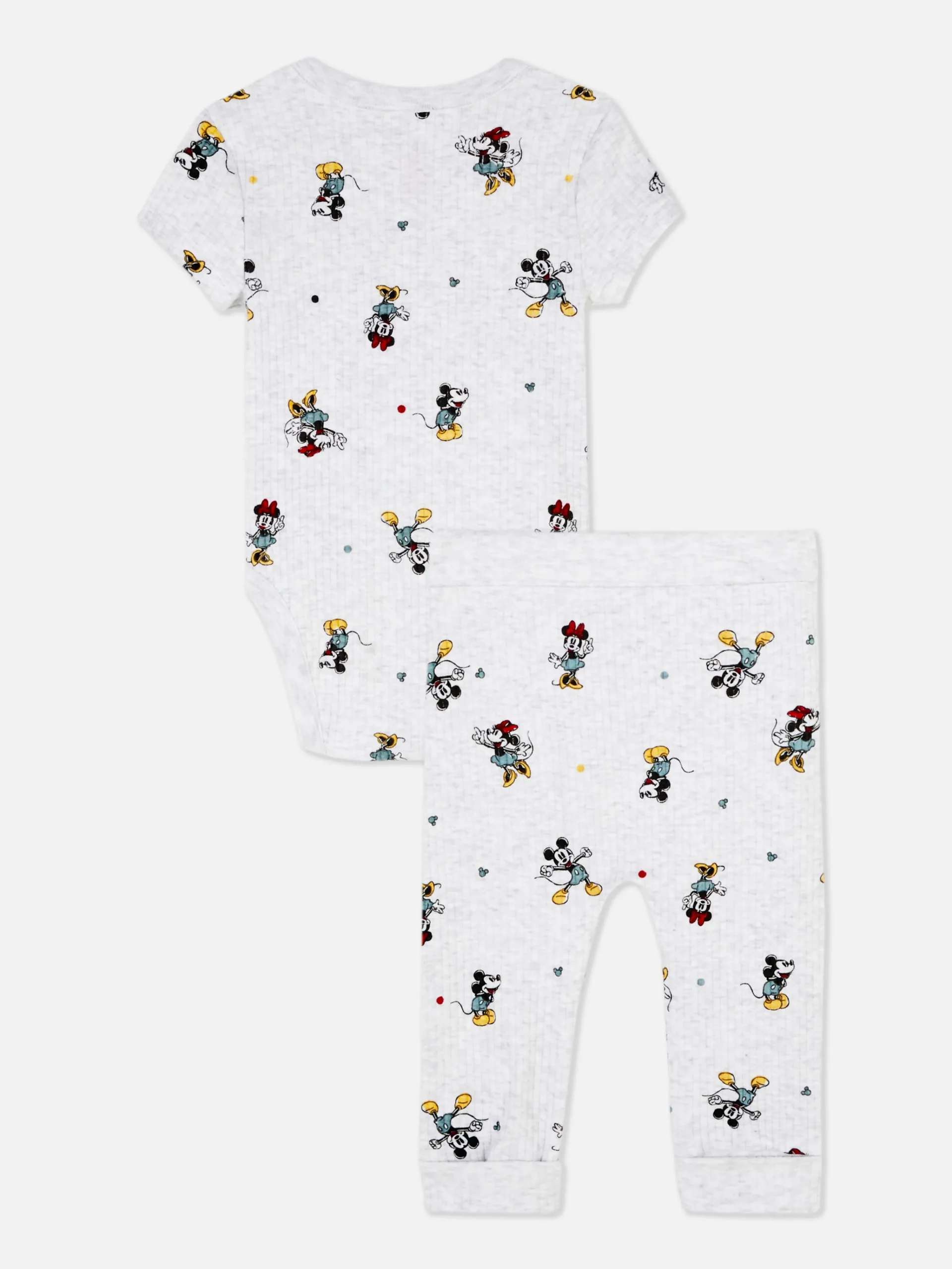 Primark Mickey And Minnie Mouse Bodysuit And Leggings Set Multi Outlet