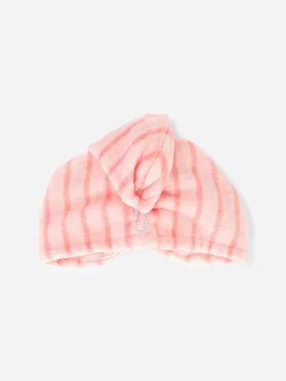 Primark Microfleece Hair Turban Pink New
