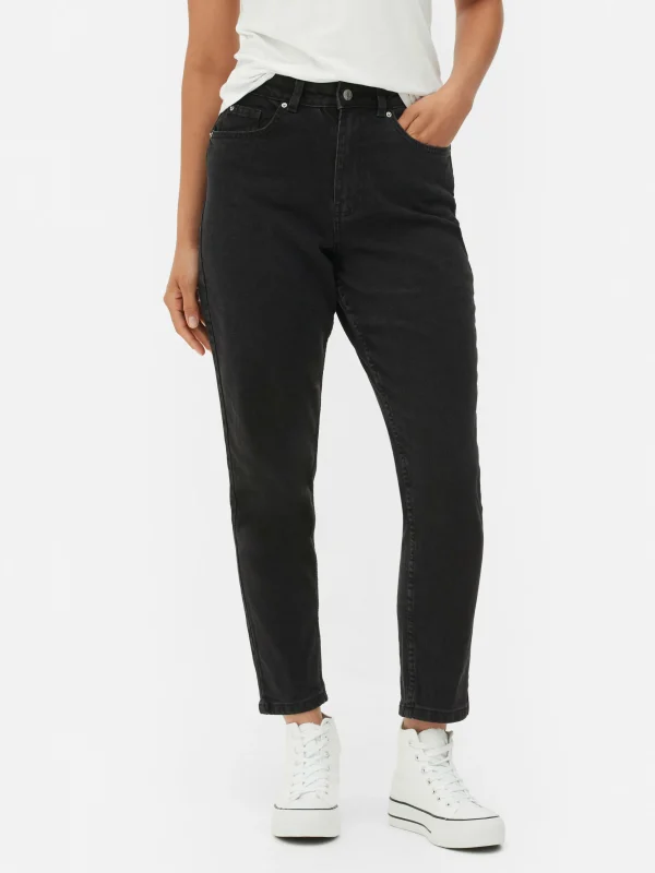 Primark Mom Jeans Black New
