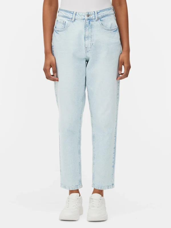 Primark Mom Jeans Light Blue Flash Sale