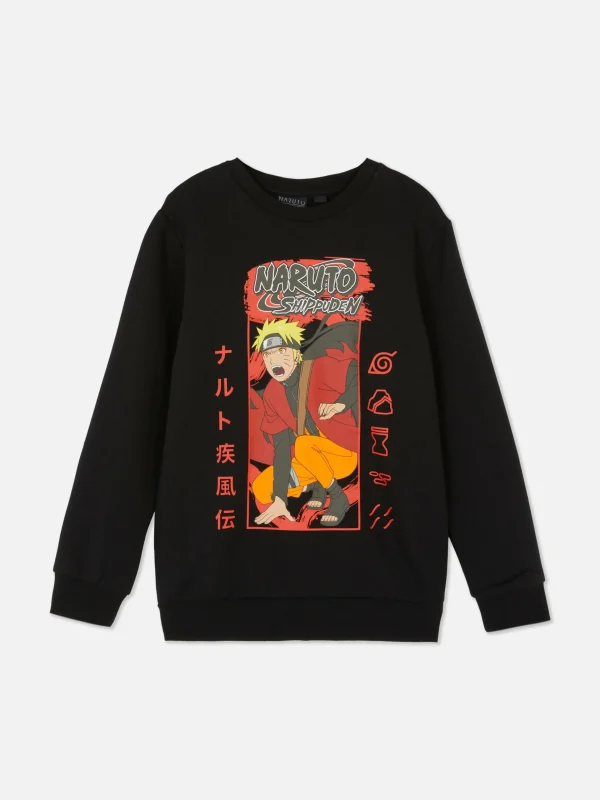 Primark Naruto Graphic Sweatshirt Black Cheap