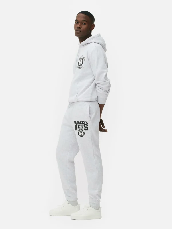 Primark NBA Brooklyn Nets Joggers Gray Heather Clearance