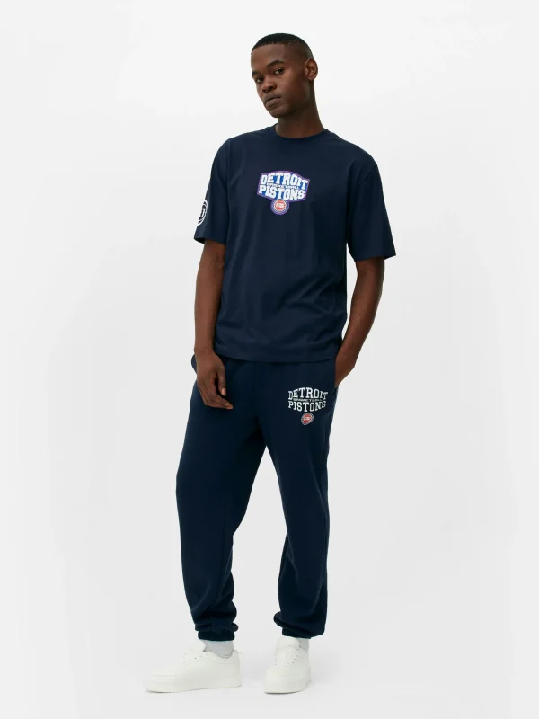 Primark NBA Detroit Pistons T-Shirt Navy Cheap