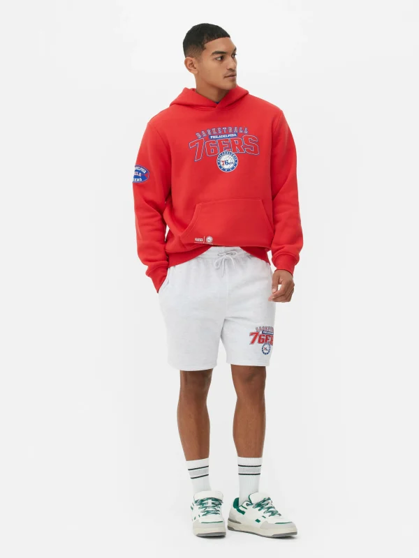 Primark NBA Philadelphia 76ers Shorts Gray Heather Cheap