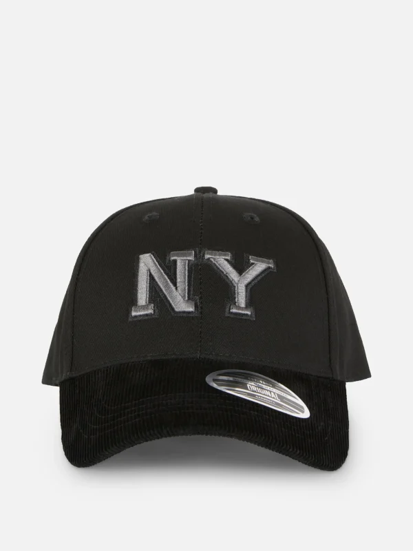 Primark New York Embroidered Baseball Cap Black Fashion