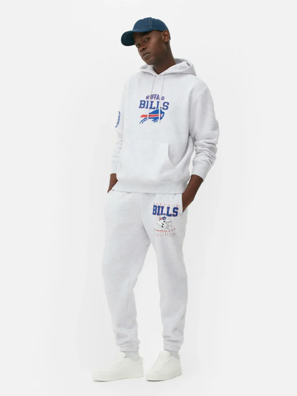 Primark NFL Buffalo Bills Drawstring Hoodie Gray Heather Flash Sale