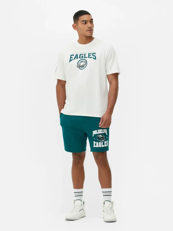 Primark NFL Philadelphia Eagles Short Sleeve T-Shirt White Outlet