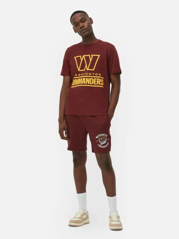 Primark NFL Washington Commanders Graphic T-Shirt Maroon Store