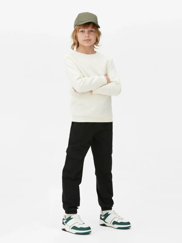 Primark Older Boy Cargo Pants Black Cheap