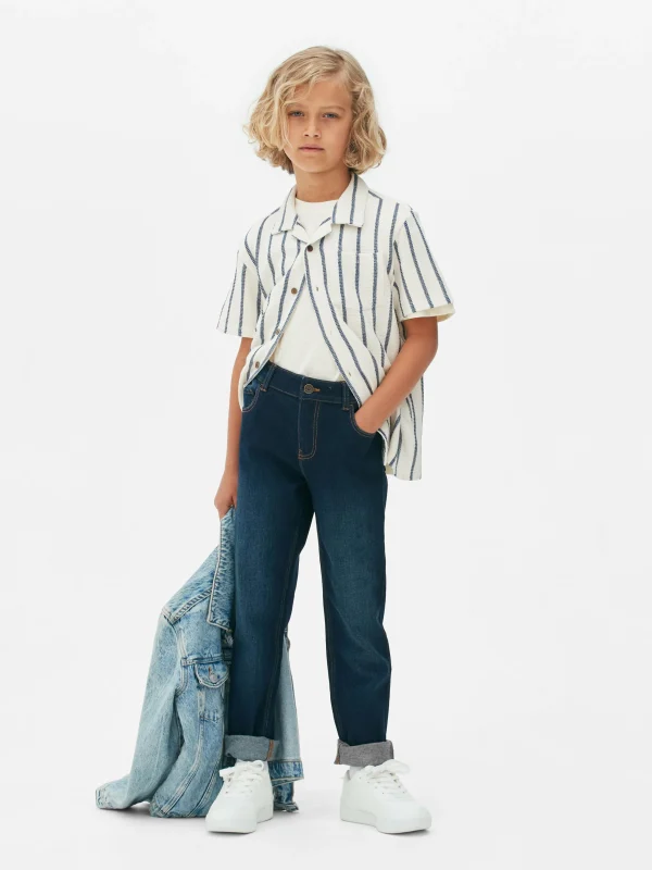 Primark Older Boy Slim Denim Jeans Indigo Discount